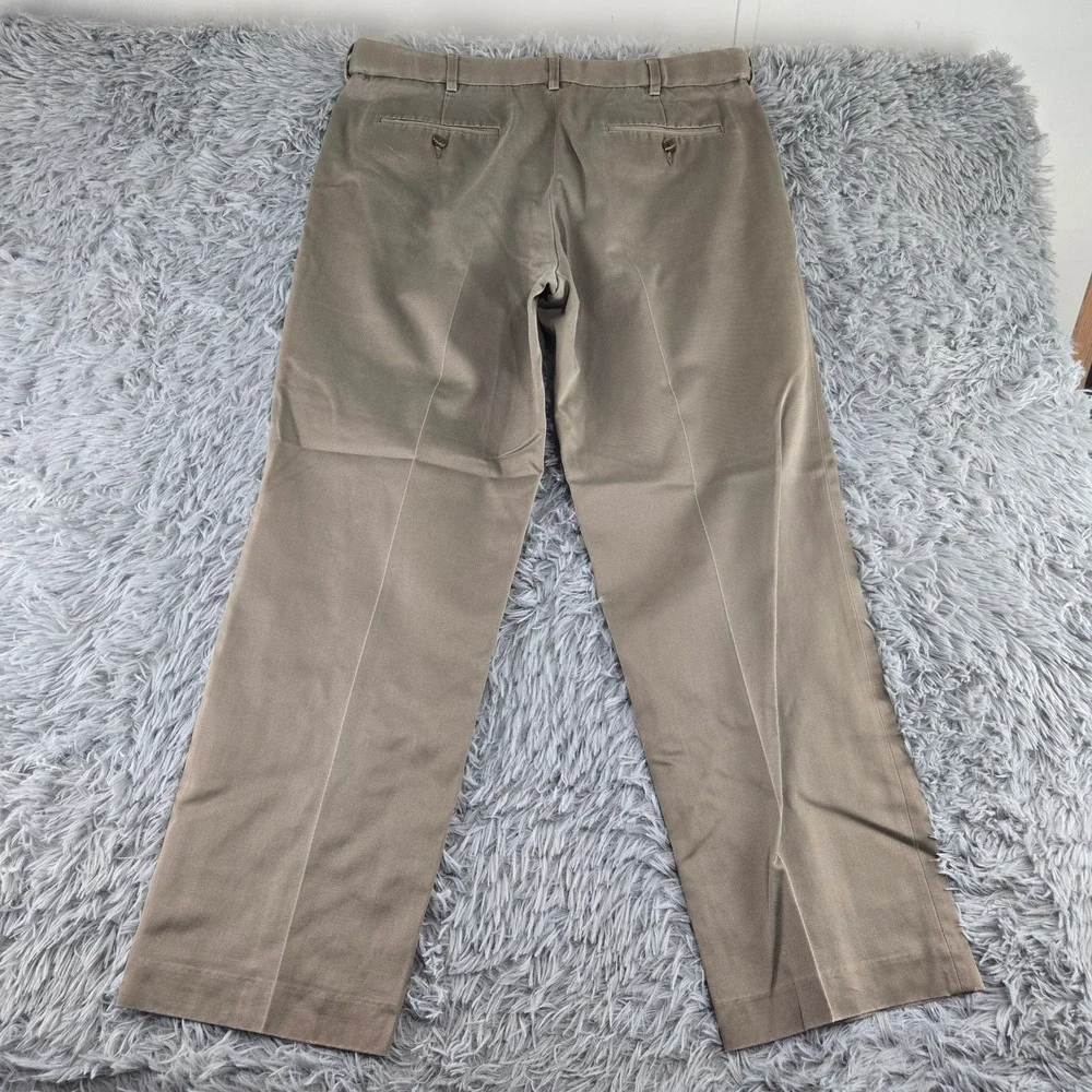 Perry Ellis Portfolio 36x29 Black Khaki Bundle Cotton Flat Front 3pk Trousers - Picture 13 of 16